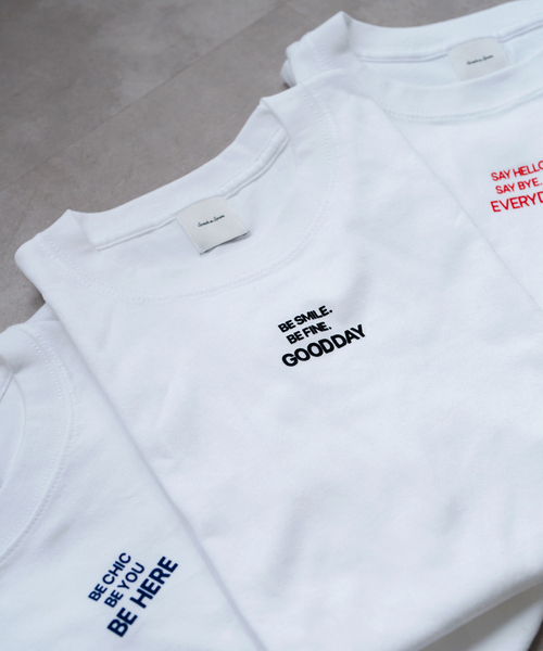 【未使用】Spick & Span Tシャツ（白） Spick＆Span tシャツ 「追加」メッセージロゴTシャツ レディース