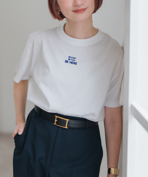 Spick & Span - 今期spick＆span ロゴTシャツ Spick＆Span tシャツ 「追加」メッセージロゴTシャツ レディース