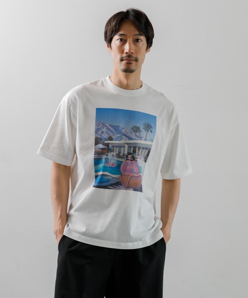 tシャツ 「MEN ， WOMEN」CAPSULE-T Yufi Poolside SS Tee レディース メンズ
