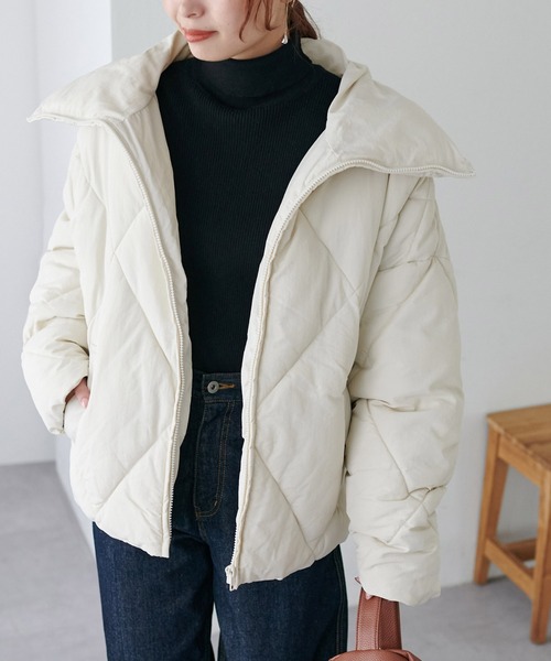 【新品◎未使用品】Discoat レザージャケット ブルゾン　アイボリー Discoat（ディスコート） ブルゾン FREE アイボリー レディース