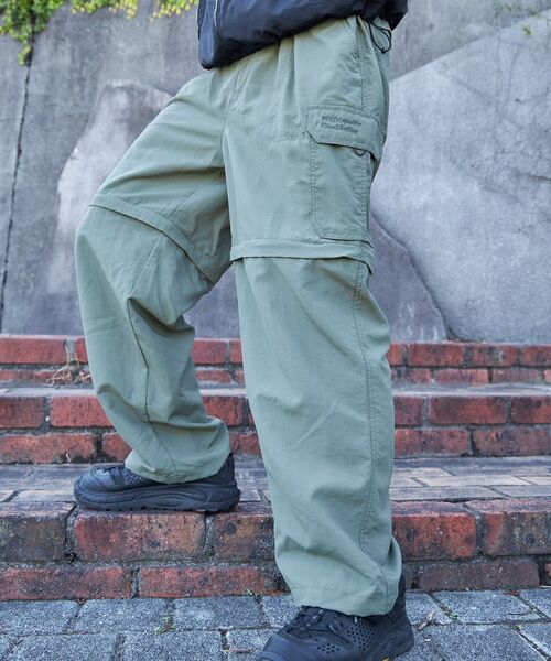 ffein カーゴパンツ 「FFEIN(フェイン)」2WAYナイロンテックワイド