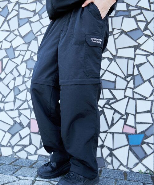 ffein カーゴパンツ 「FFEIN(フェイン)」2WAYナイロンテックワイド