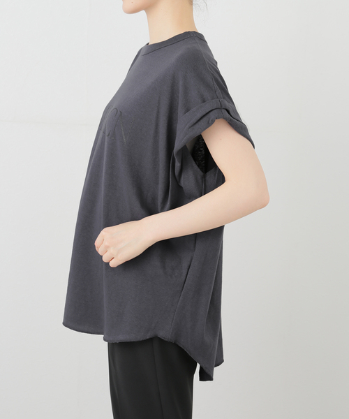 AMERICANA AMRCNロールアップTシャツ AMERICANA tシャツ 「AMERICANA/アメリカーナ」 AMRCN ロール