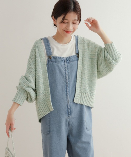 「URBAN RESEARCH DOORS」 ニットカーディガン MEDIUM グリーン レディース