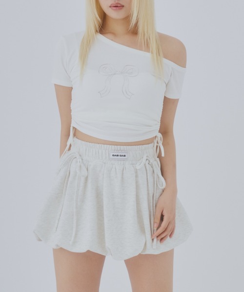 tシャツ ワンオフショルトップス レディース