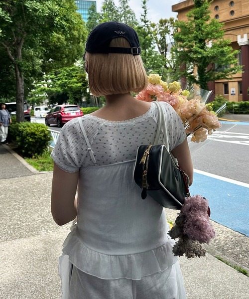 ブラウス シャツ フリフリとぴろんのキャミ レディース Alley Tokyo ブラウス シャツ フリフリとぴろんのキャミ