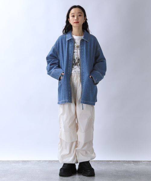 ジャケット・アウター JEANASIS JEANASIS（ジーナシス） ジップアップブルゾン FREE ブルー レディース