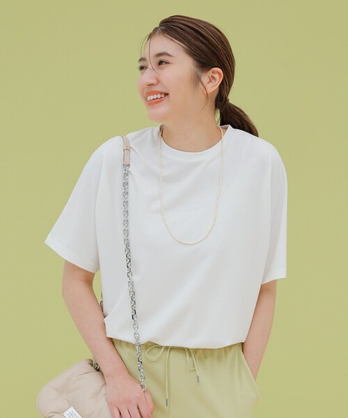 「UNFILO」 半袖カットソー LARGE ホワイト レディース