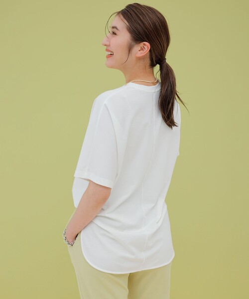 「UNFILO」 半袖カットソー LARGE ホワイト レディース