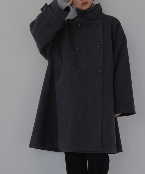 by GLADHAND ネイビー ピーコート　美品 hellam（ヘラム） ピーコート FREE ネイビー レディース : ZOZOTOWN