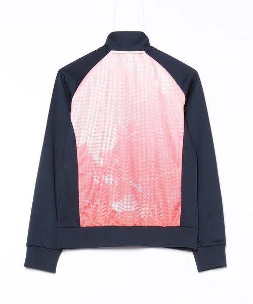 「DESCENTE」 ジャージブルゾン M レッド レディース