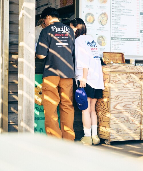 「FREAK'S STORE」 半袖Tシャツ LARGE ブラック メンズ