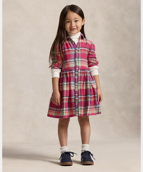 Ralph Lauren チェック柄ドレス　ワンピース 110㎝　発表会 Polo Ralph Lauren Childrenswear ワンピース チェック コットン