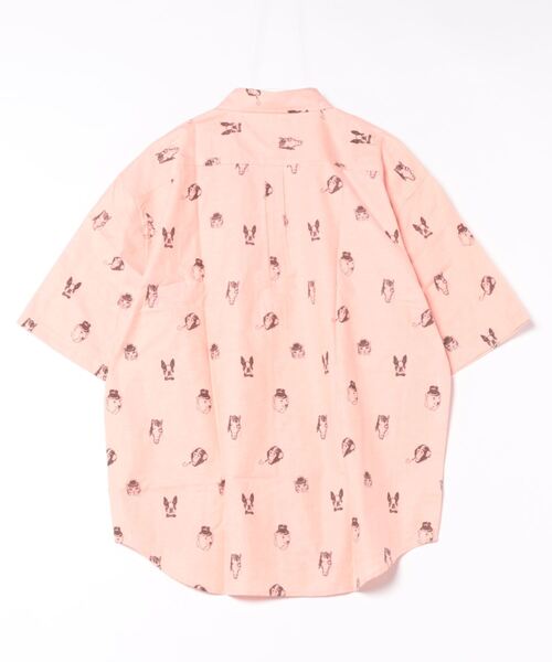 「CORISCO」 半袖シャツ MEDIUM ピンク メンズ_画像2