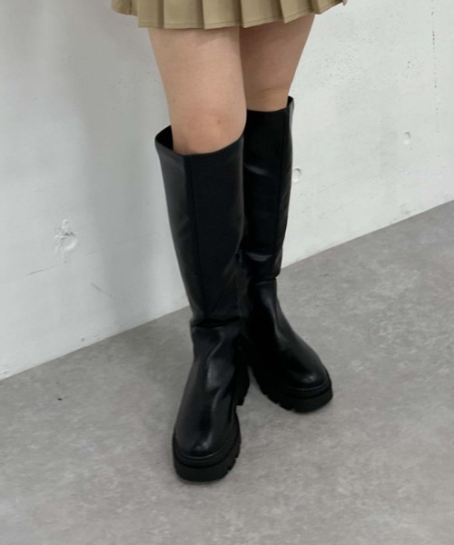 archives（アルシーヴ） ブーツ 厚底ロングブーツ レディース