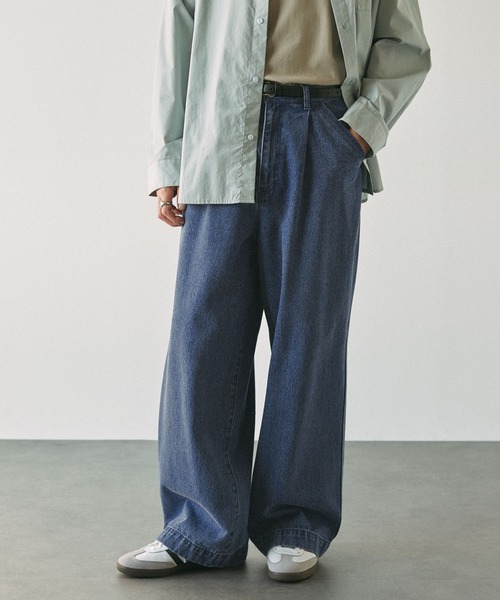 「EMMA CLOTHES」 加工デニムパンツ L チャコール メンズ