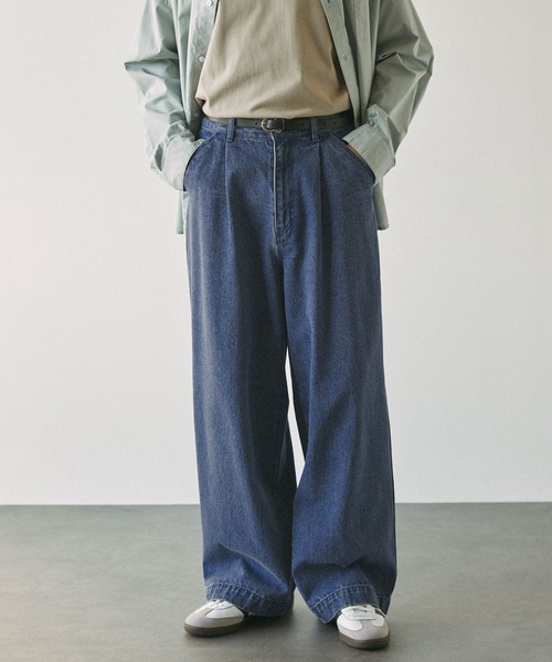 「EMMA CLOTHES」 加工デニムパンツ L チャコール メンズ