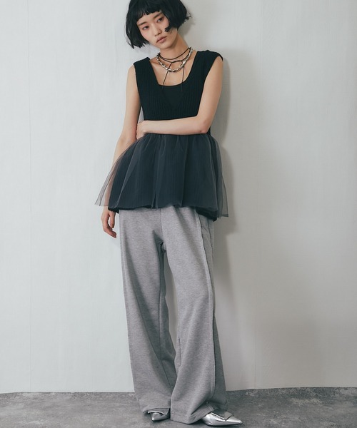ベスト ジレ チュールドッキングベスト レディース : ZOZOTOWN