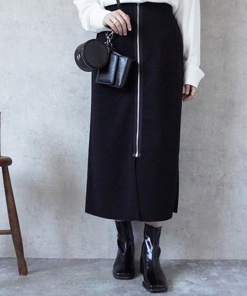 Emma（エマ） スカート リバーシブルファスナーロングスカート