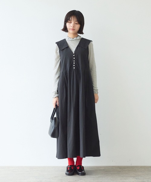 ビュルデサボン　ワンピース　完売品 bulle de savon ビュルデサボン ランダムドットプリント ワンピース 03