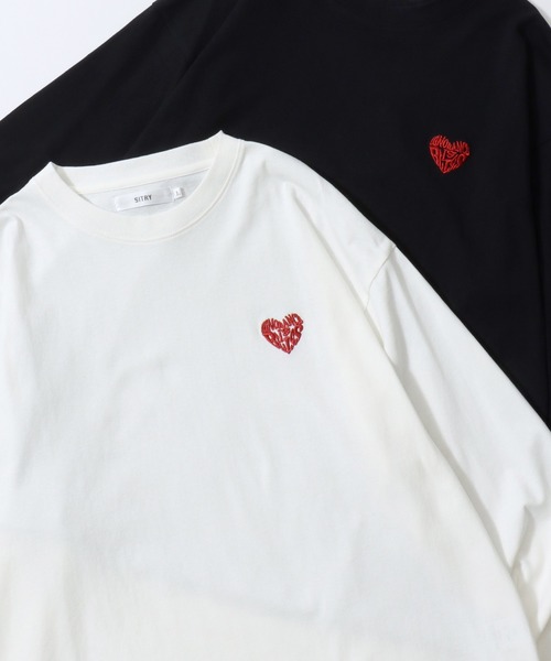 SITRY（シトリー） tシャツ SITRY Heart Embroidery T-Shirt/別注