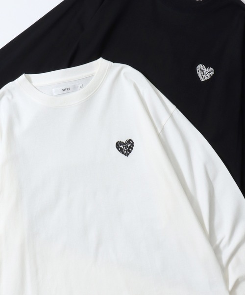 SITRY（シトリー） tシャツ SITRY Heart Embroidery T-Shirt/別注
