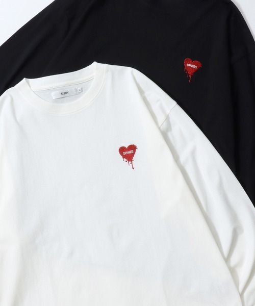 SITRY（シトリー） tシャツ SITRY Heart Embroidery T-Shirt/別注