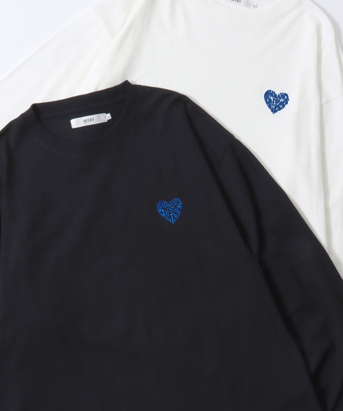 SITRY（シトリー） tシャツ 2026AW新色追加 SITRY Heart Embroidery T