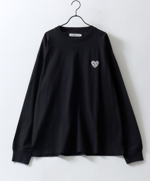 SITRY tシャツ Heart Embroidery T-Shirt/別注 オーバーサイズ ハート