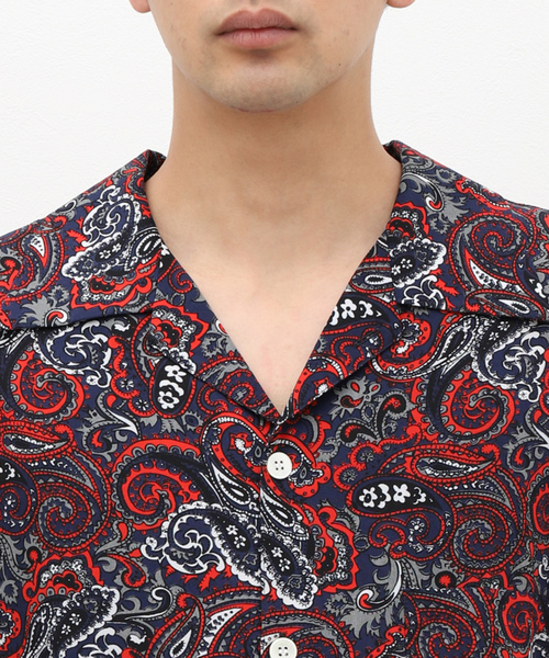 「NOMA t.d.」 半袖シャツ LARGE キャメル メンズ_画像4