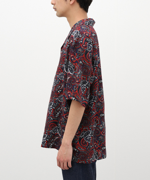 「NOMA t.d.」 半袖シャツ LARGE キャメル メンズ_画像5