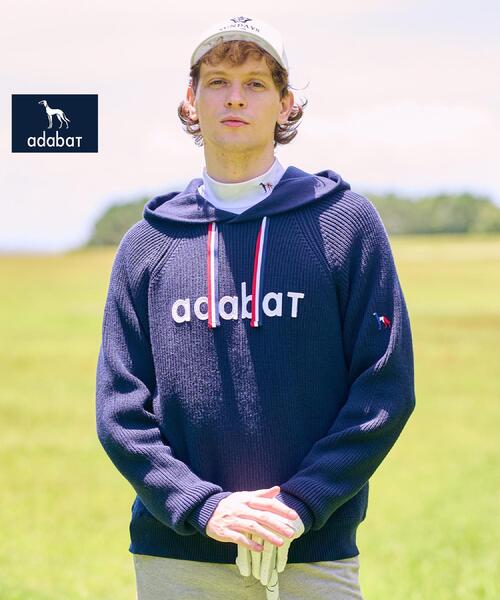 adabatニットパーカー adabat（アダバット） パーカー 「新レーベル ADABAT NAVY」ニット