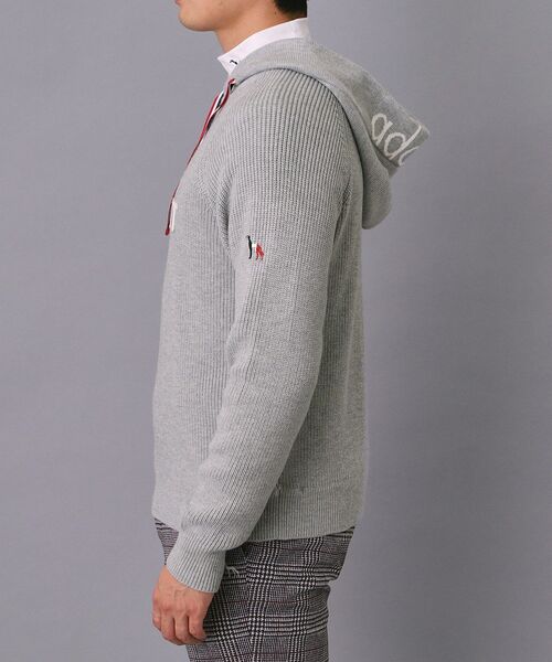 adabatニットパーカー ボーダーニットパーカー（ニット/セーター） | adabat(Ladies