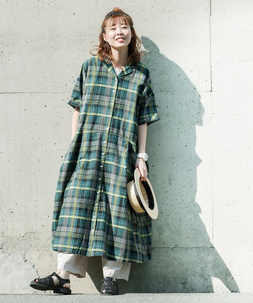 soulberry（ソウルベリー） 半袖ワンピース L グリーン レディース