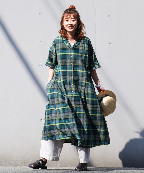 soulberry（ソウルベリー） 半袖ワンピース L グリーン レディース