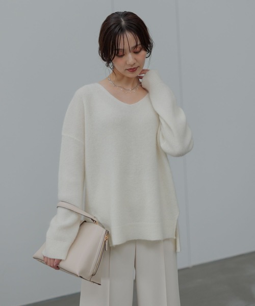 もも様 Andemiu（アンデミュウ） ニット セーター 「手洗い可能」モヘアウール