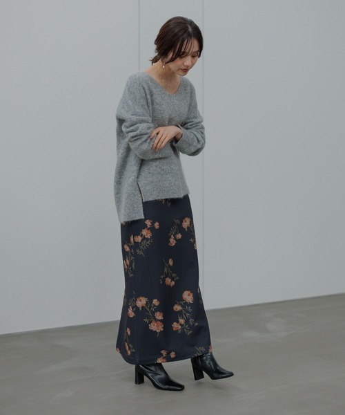 Andemiu（アンデミュウ） ニット セーター 「手洗い可能」モヘアウール