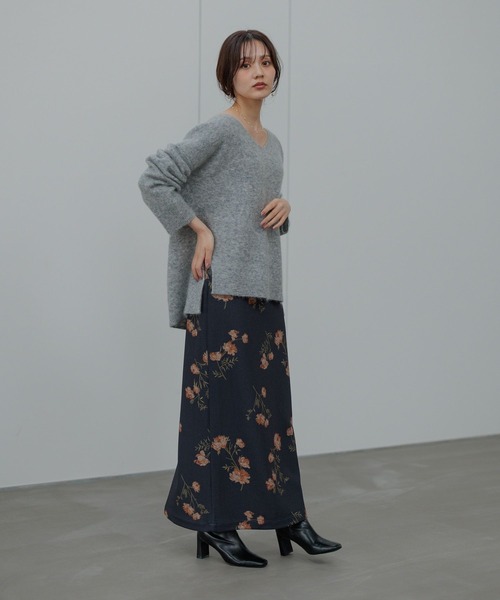 Andemiu（アンデミュウ） ニット セーター 「手洗い可能」モヘアウール