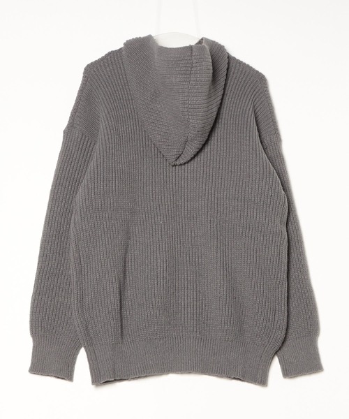 CELENA BEATS パーカー ダブルジップ フード付き ニット パーカー