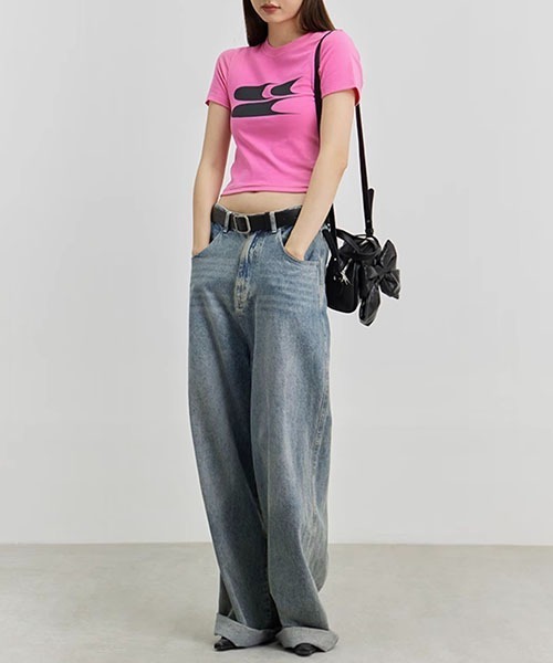 「WESTBOY」 半袖Tシャツ M ブルー メンズ_画像4