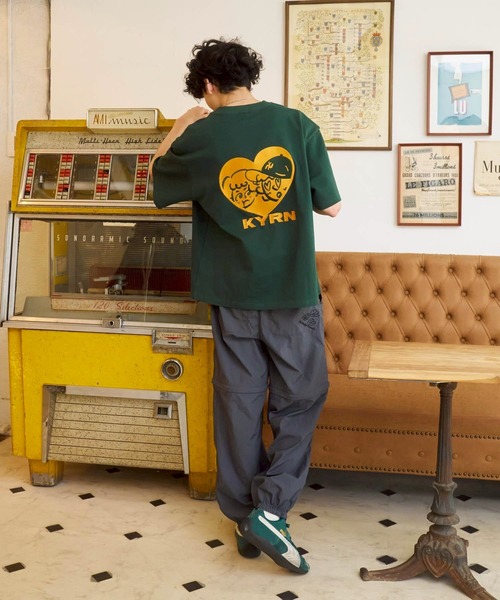 「kaoyorinakami」 半袖Tシャツ SMALL ブラック メンズ_画像9