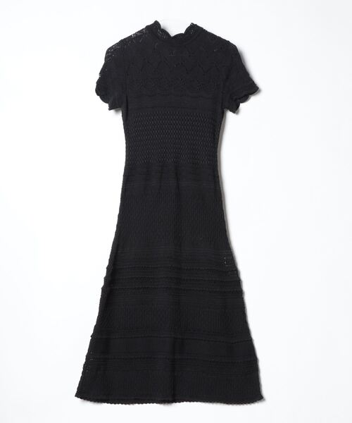 SEVEN TEN セブンテン ニット ワンピース ホワイト M 極美品✨希少 パフスリーブニットワンピース(オフホワイト) - seventen