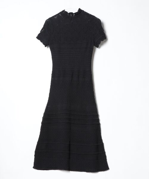 「SEVEN TEN」 ニットワンピース M ブラック レディース_画像2