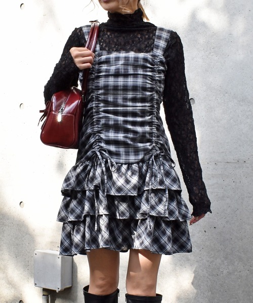 FUN ワンピース シャーリングミニワンピース : ZOZOTOWN Yahoo!店