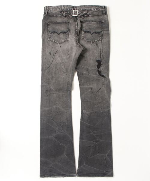 FUGA ジーンズ 「FUGA/フーガ」ペイント加工フレアデニムパンツ メンズ