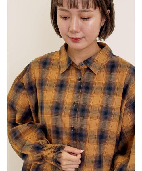 Samansa Mos2（サマンサモスモス） ブラウス シャツ 袖口シャーリング