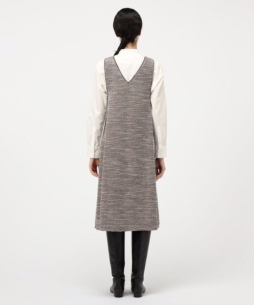 TOMORROWLAND collection ジャンパースカート ファンシーニット フロン