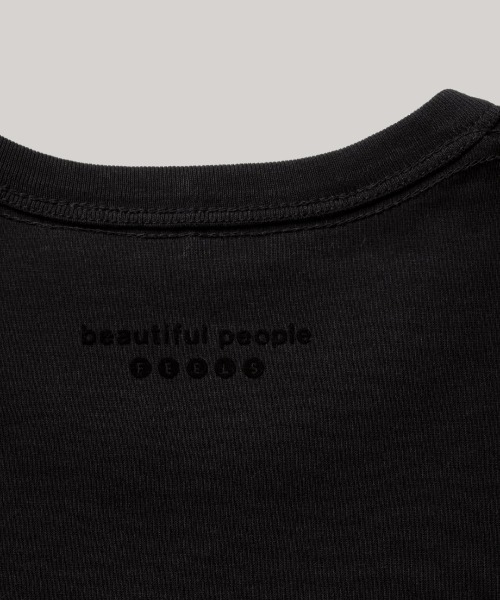 「beautiful people」 半袖Tシャツ X-SMALL ブラック レディース_画像4