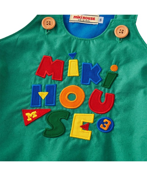 MIKI HOUSE（ミキハウス） ベビー服 ロンパース レトロロゴ ロンパース