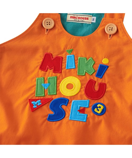 MIKI HOUSE（ミキハウス） ベビー服 ロンパース レトロロゴ ロンパース